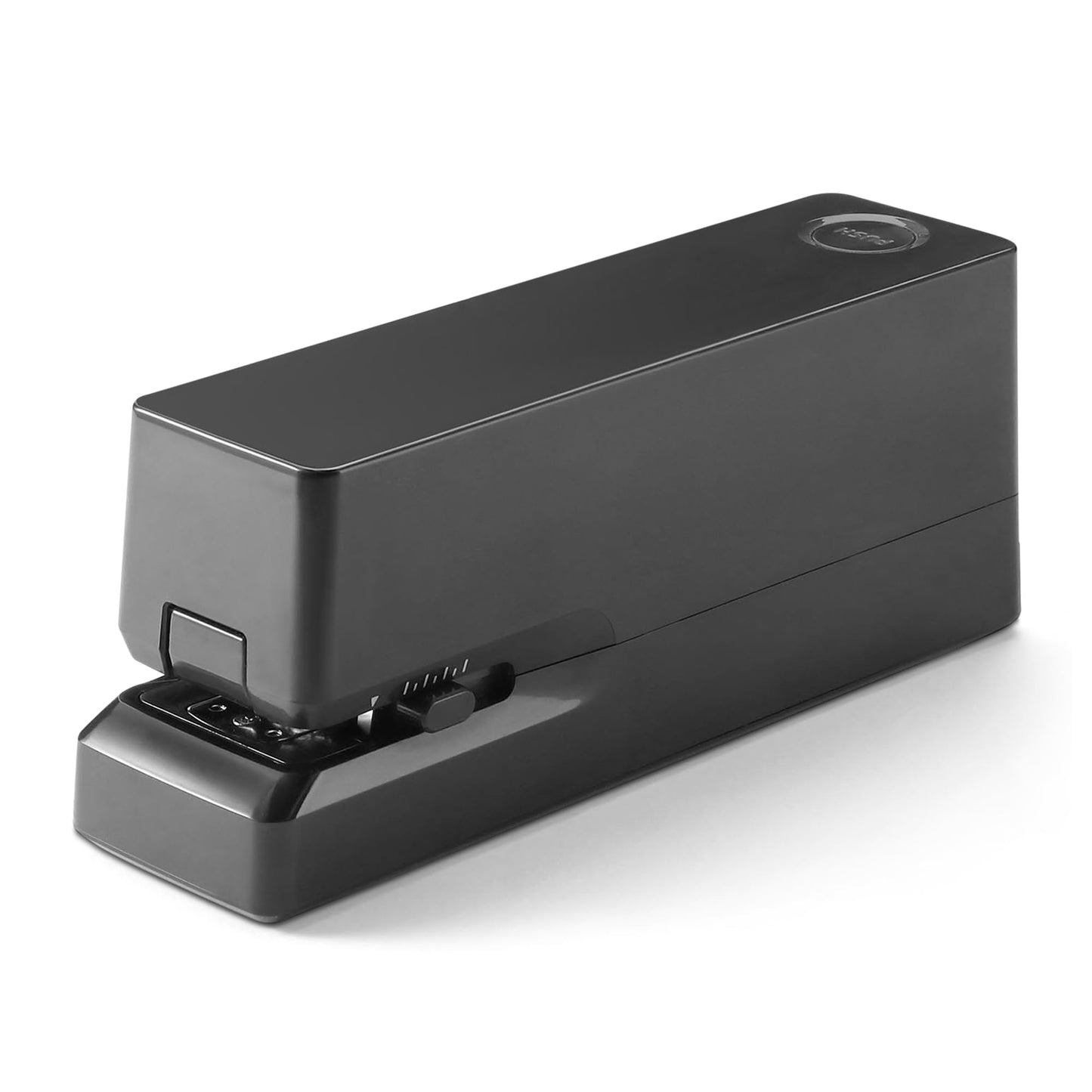 Amazon Basics Electric Automatic Stapler for Desk, 25 Sheet Capacity, No Jam Technology, Adjustable Staple Placement, Battery or AC Powered, Black