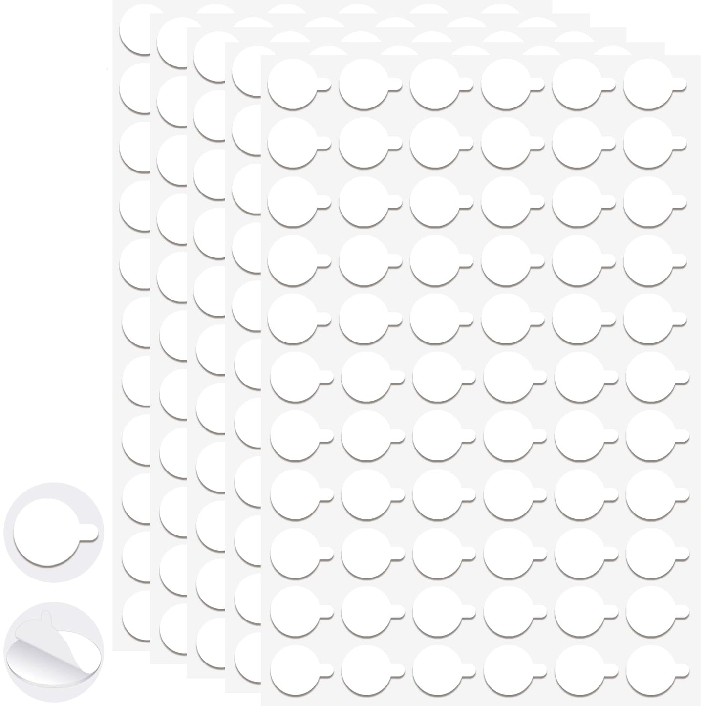 MPresh Sticky Tack Dots Easy to Peel, 504 Pcs Clear Museum Putty Gel Double Sided Mounting Putty Sticker for Action Figures Wall Hanging, Crafts, Balloons, Poster, Decorations