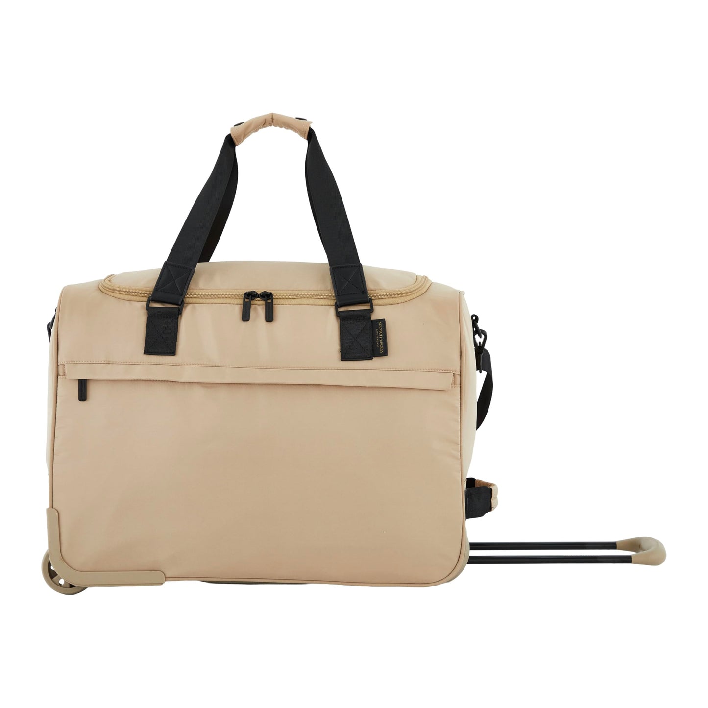 Scotch & Soda Amsterdam Travel Duffel Bag, Travertine, 21-Inch Rolling