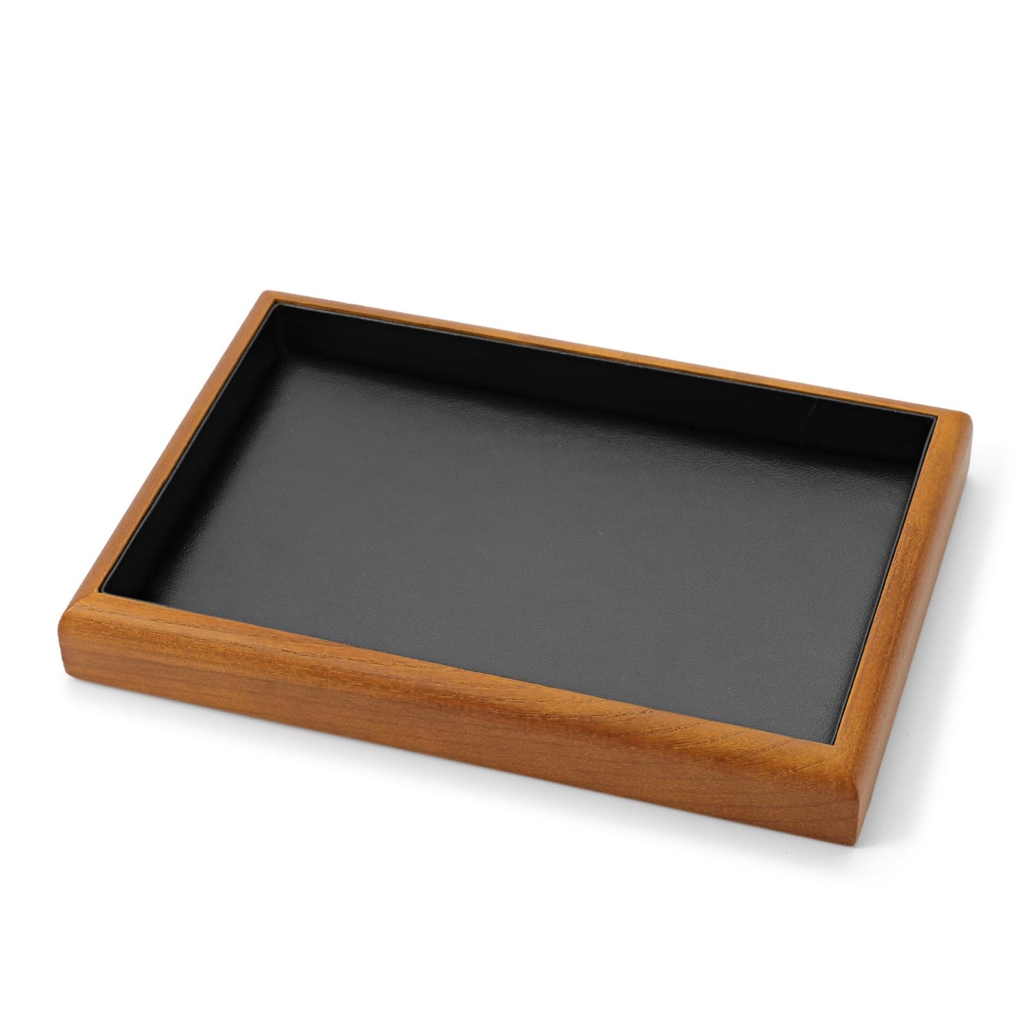 Oirlv Solid Wood Stackable Jewelry Organizer Tray Jewelry Drawer Organizer(Black)