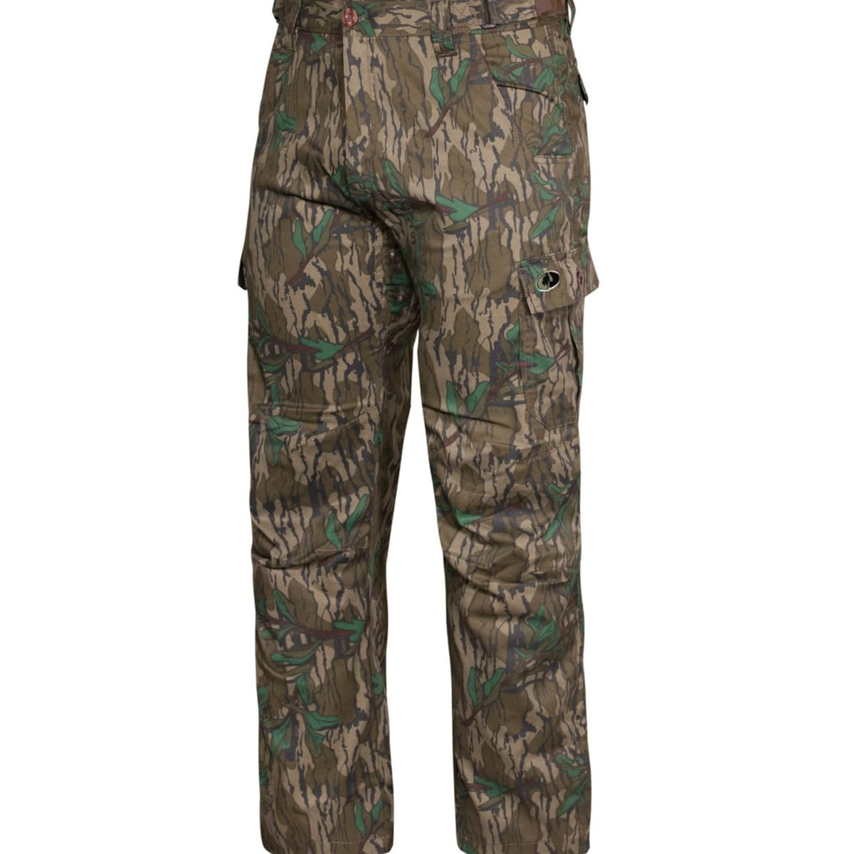 Mossy Oak Cotton Mill 2.0 Camo Hunting Pants for Men Camouflage Clothes, 3X-Large, Greenleaf