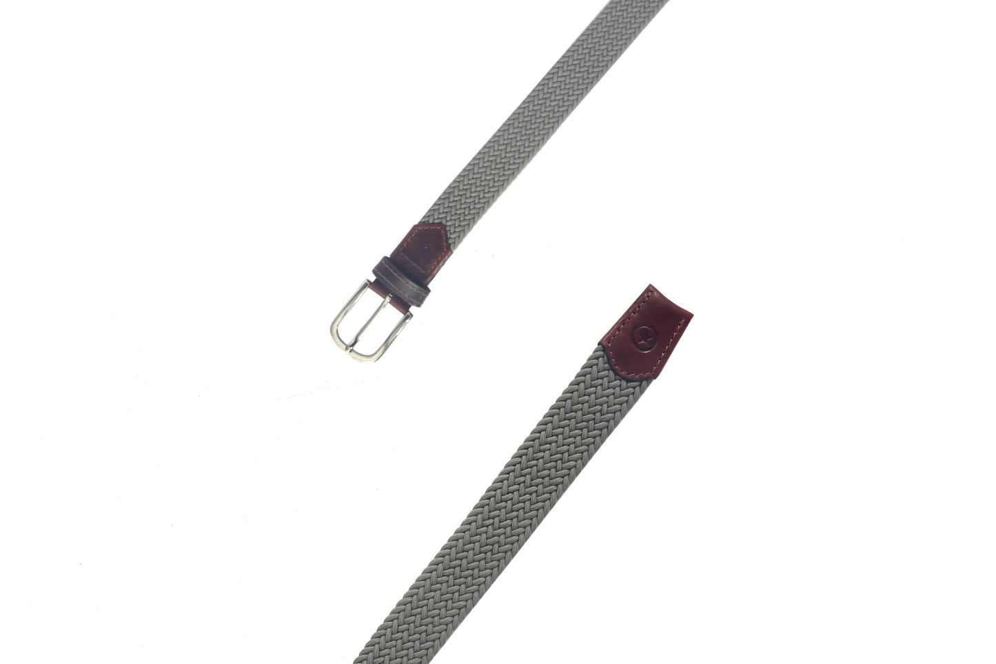 Elastic Woven Braided Belts for Men and Women Stretch Belt for Golf, Casual Wear Golf by Aaron Leather Goods (Graphite, 34)
