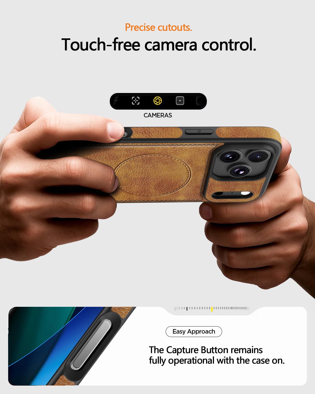 MOLLNSSN Magnetic for iPhone 17 Pro Max Leather Case, [Compatible with Magsafe] Business Classic Style Shockproof Men Women，Protective Slim fit Phone Cover for iPhone 17 Pro Max, Brown