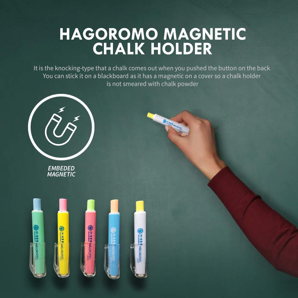 Hagoromo Chalk Holder with Magnet Attached [Blue Body & Chalk]