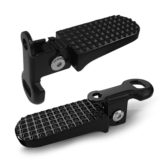 1 Pair Bike Rear Pedals,Mini Folding Bicycle Foot Pegs, Non-Slip Bicycle Footrests,Rear Seat Footrest Pedals for Mountain Bike E-Bike