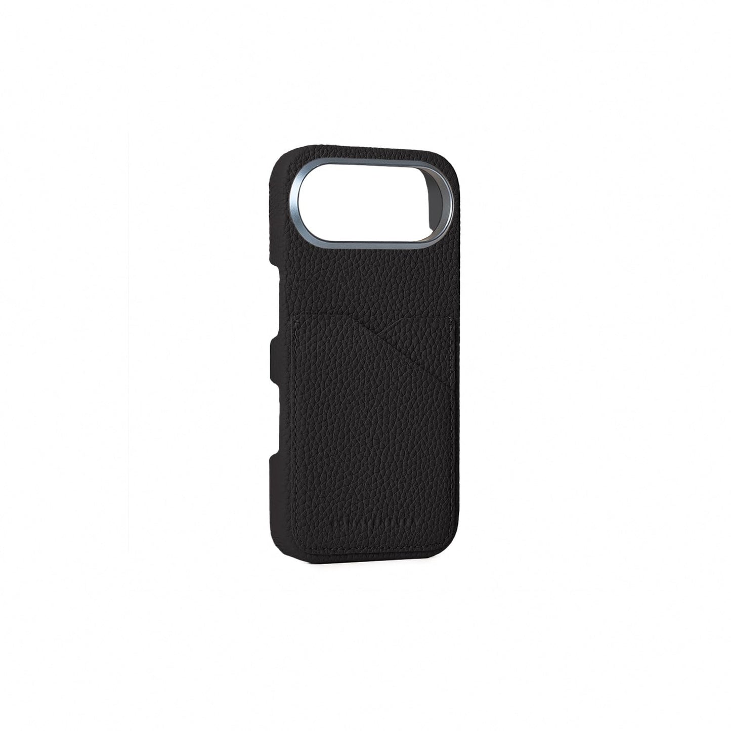BONAVENTURA (for iPhone Air Back Cover Case, Shrink Leather [Black], Made with Premium European Genuine Leather, Gift BPCT17A-BK