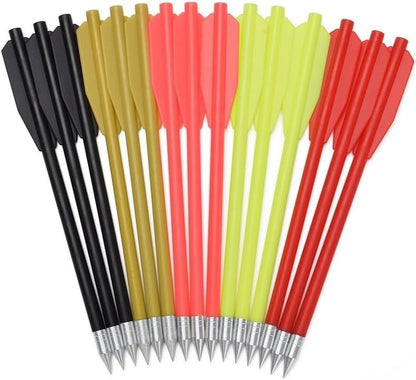 Mini Archery Crossbow Bolts Set - 60PCS 6.25 Inch Durable Arrows with Sharp Metal Tip | Ideal for Target Practice & Small Game Hunting