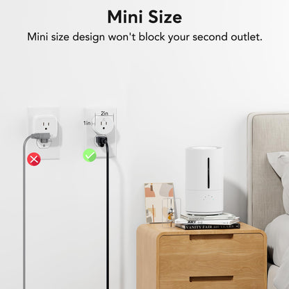 EIGHTREE Smart Plug, Smart Home WiFi Outlet Works with Alexa & Google Home, Smart Socket with Remote Control & Timer Function, 2.4GHz WiFi Only, 4 Packs