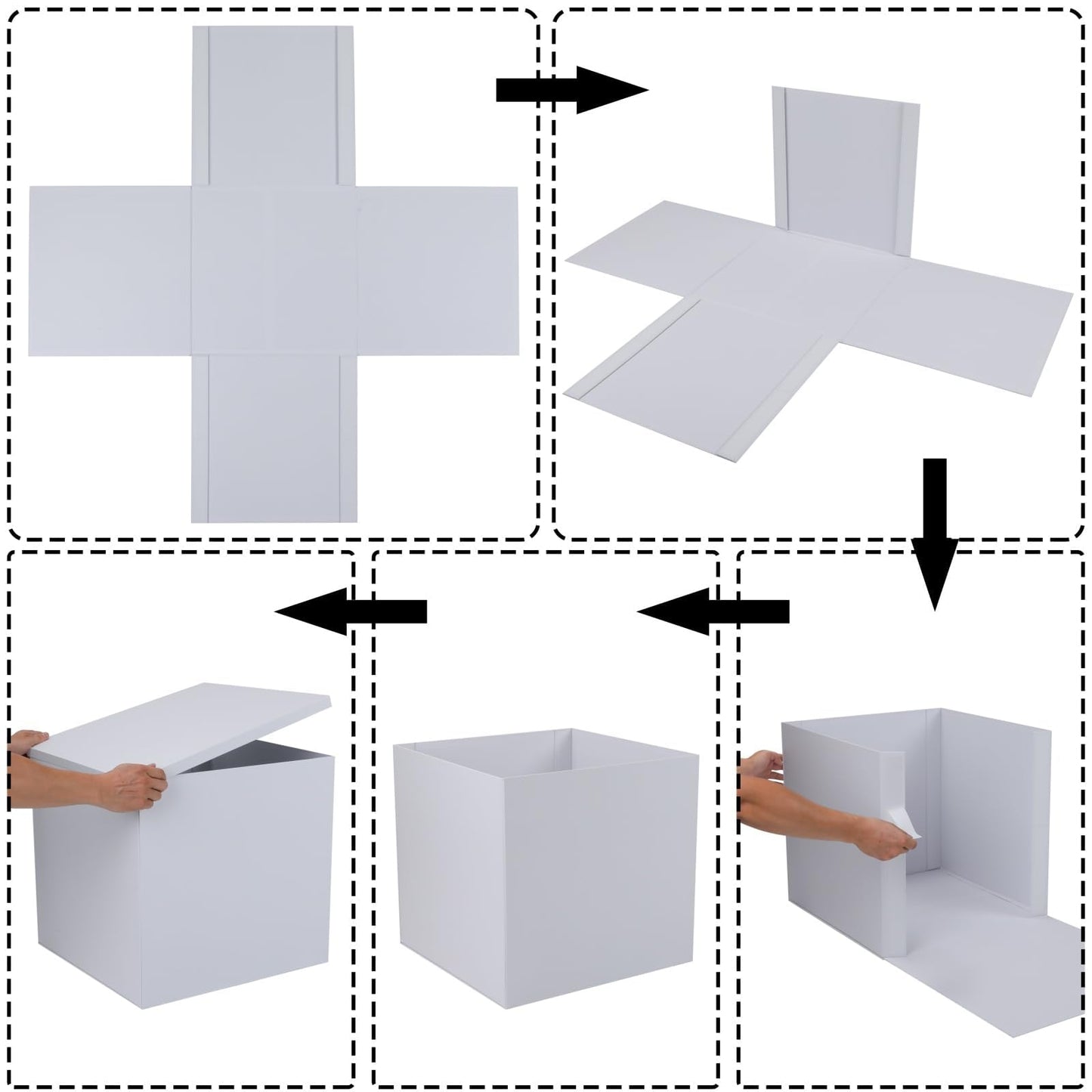 BoxSkivra Extra Large Gift Box 17x11x10.2 Inches，Green Gift Box with Lid for Christmas，Anniversary，Birthday，Luxury Boxes with Crinkle Paper，Ribbon，Alphabet Stickers