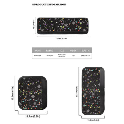 Yatixapu Christmas Lights Snowflakes Refrigerator Door Handle Covers Set of 6 Washable Appliance Handle Covers, Keep Your Kitchen Microwave Oven Dishwasher Clean Keep Off Smudges Fingerprint Oil Stain