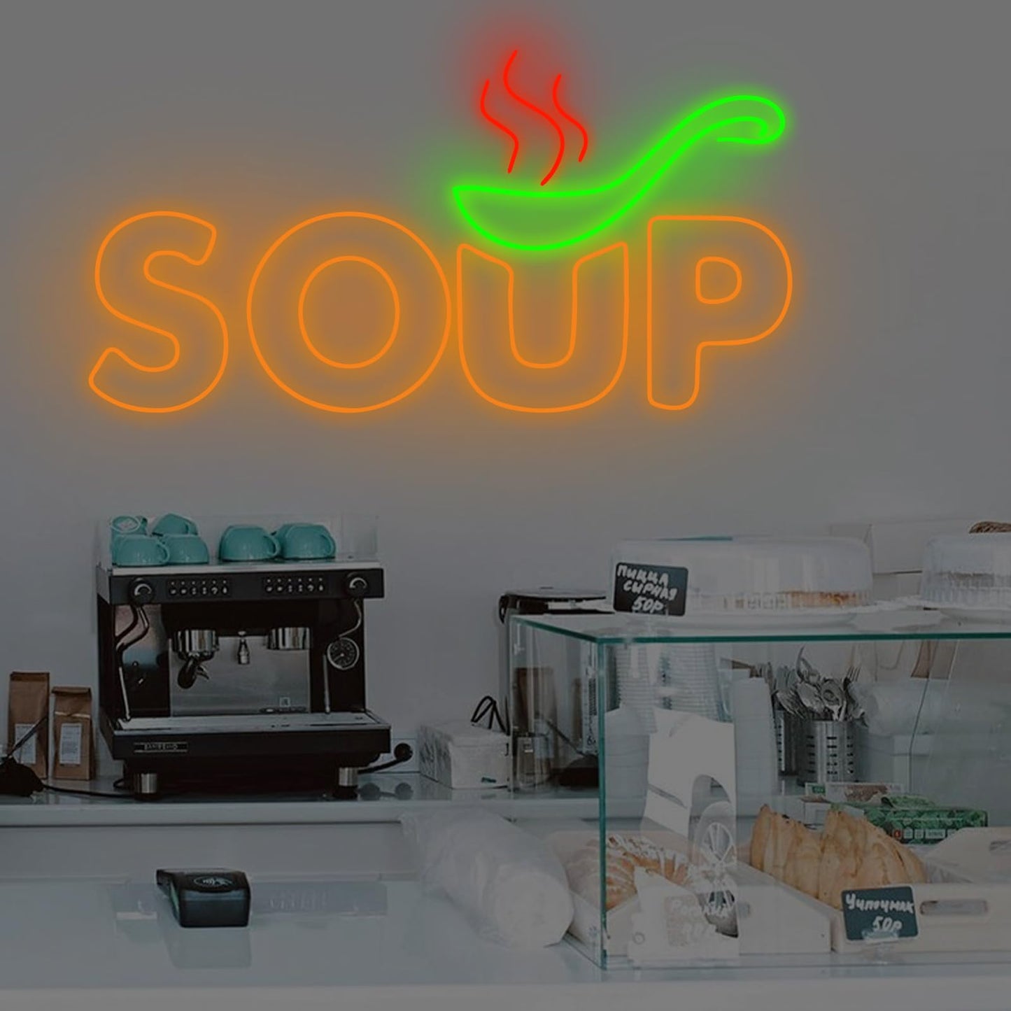Soup Neon Sign, Soup Led Sign, Soup Neon Light, Food Shop Led Light, Japanese Restaurant Room Wall Decor, Restaurant Neon Light, Chef Neon Lights, Family Party Bedroom Music Concert Bar Hotel Birthday