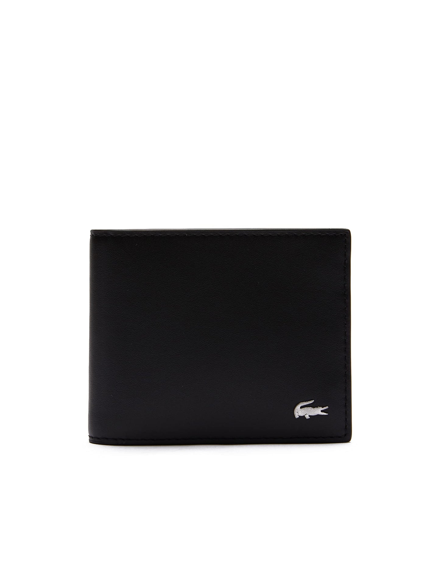 Lacoste Men's FG Small Billfold Wallet, Black, One Size