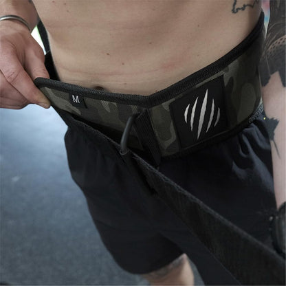 Bear KompleX Premium Leather APEX Weightlifting Belt, Abdominal & Back Support, Powerlifting, Squats and Weight Training, Low Profile, Firm Back Easily Adjustable.