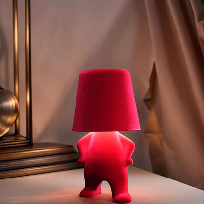 Modern Creative Design Table Lamp for Youth: Rechargeable Cute Light for Kids Child Teen -Bedside Lamps for Nightstand- Gift for Birthday Christmas Halloween Easter， 3-Color Dimmable.