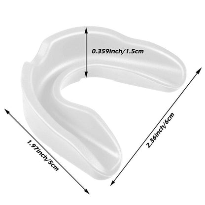 10 Pcs Sport Mouth Guards Gum Teeth Armor Game Guard for Boxing Basketball Football Hockey Karate Basketball Rugby Match (Clear White)