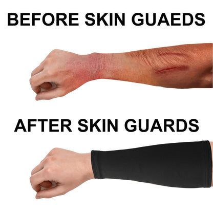 Eurzom 4 Pairs Arm Protection Sleeve for Men Women Sun Forearm Arm Protector Cover Sleeve for Sports Skin Gardening Work(9 Inch Long)