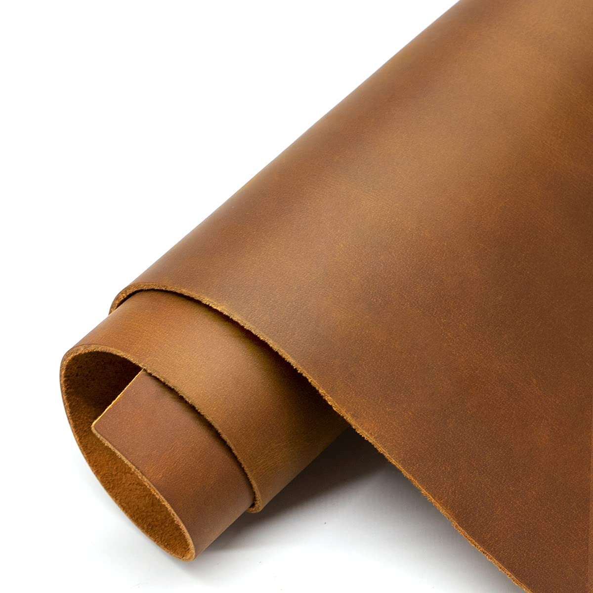 Thick Leather Sheets for Crafts Tooling Leather Square 1.8-2.1mm Full Grain Leather Pieces Genuine Cowhide Leather for Crafts Sewing Hobby Workshop Bourbon Brown 6"x12"