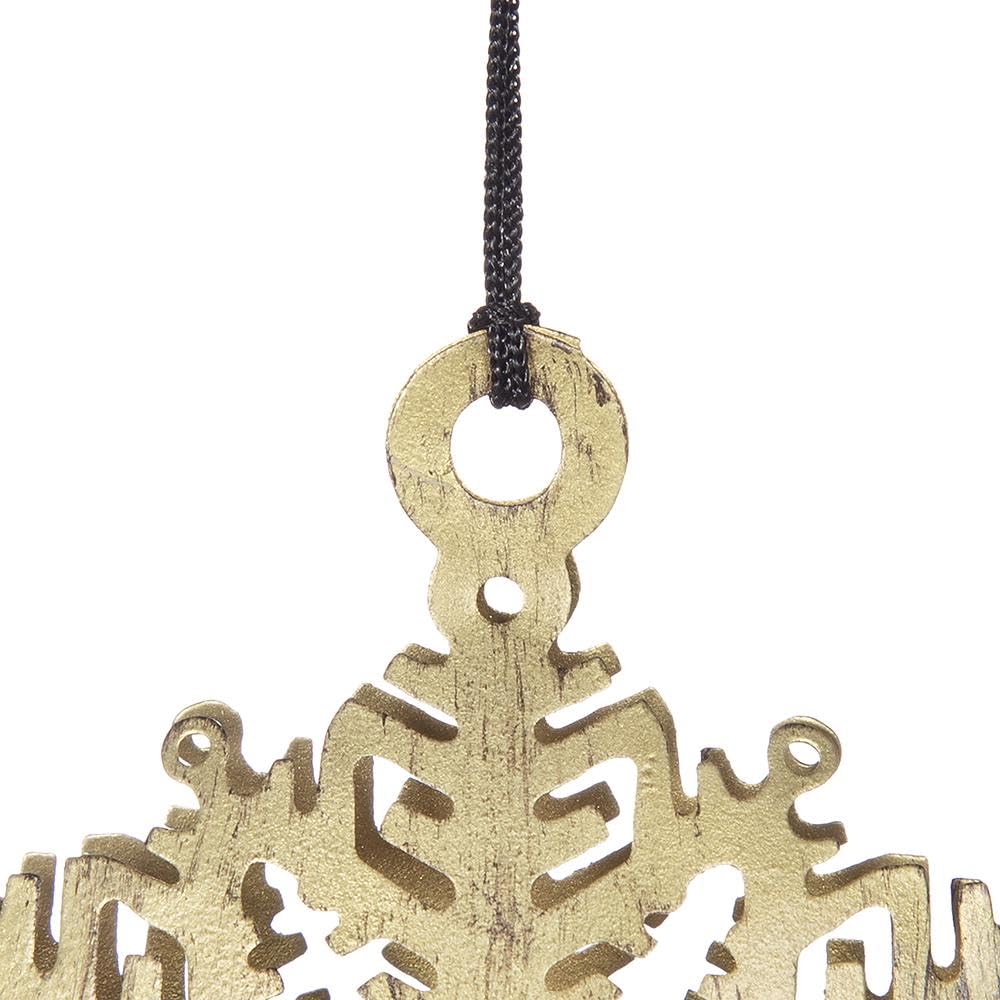 3.5x3.5 Snowflake Hanging Ornament, Hanging Home Decor Accents for Christmas Tree, Holiday Display, Set of 12