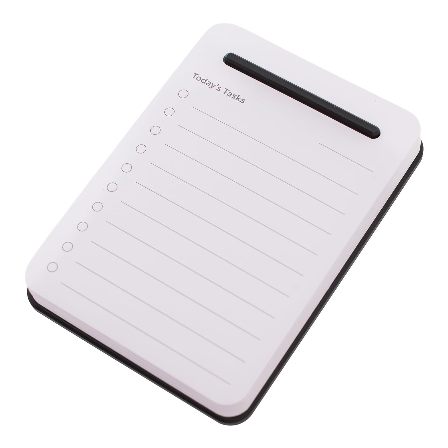 Mayurki Unstoppable Tasks – 31 Blank Daily To-Do Cards with Aluminum Desk Card Holder, Minimalist Office Productivity To-Do Cards, Modern Desk Gift for Teams, Managers & Students (Black)