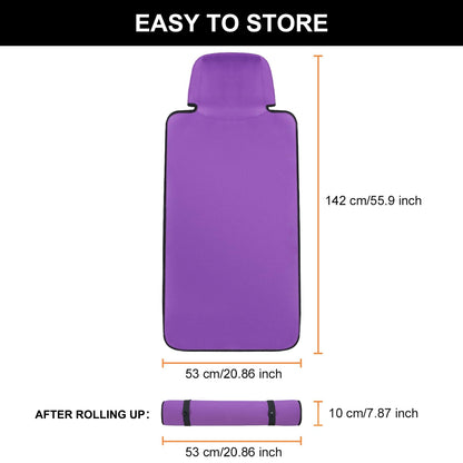 INFANZIA Premium Waterproof Seat Cover Towel Protector Neoprene Universal Fit, Upgraded 100% Washable & Removable Non-Slip Sweat Carseat Towel Covers, Perfect for Gym/Yoga/Workout（Purple,2PCS