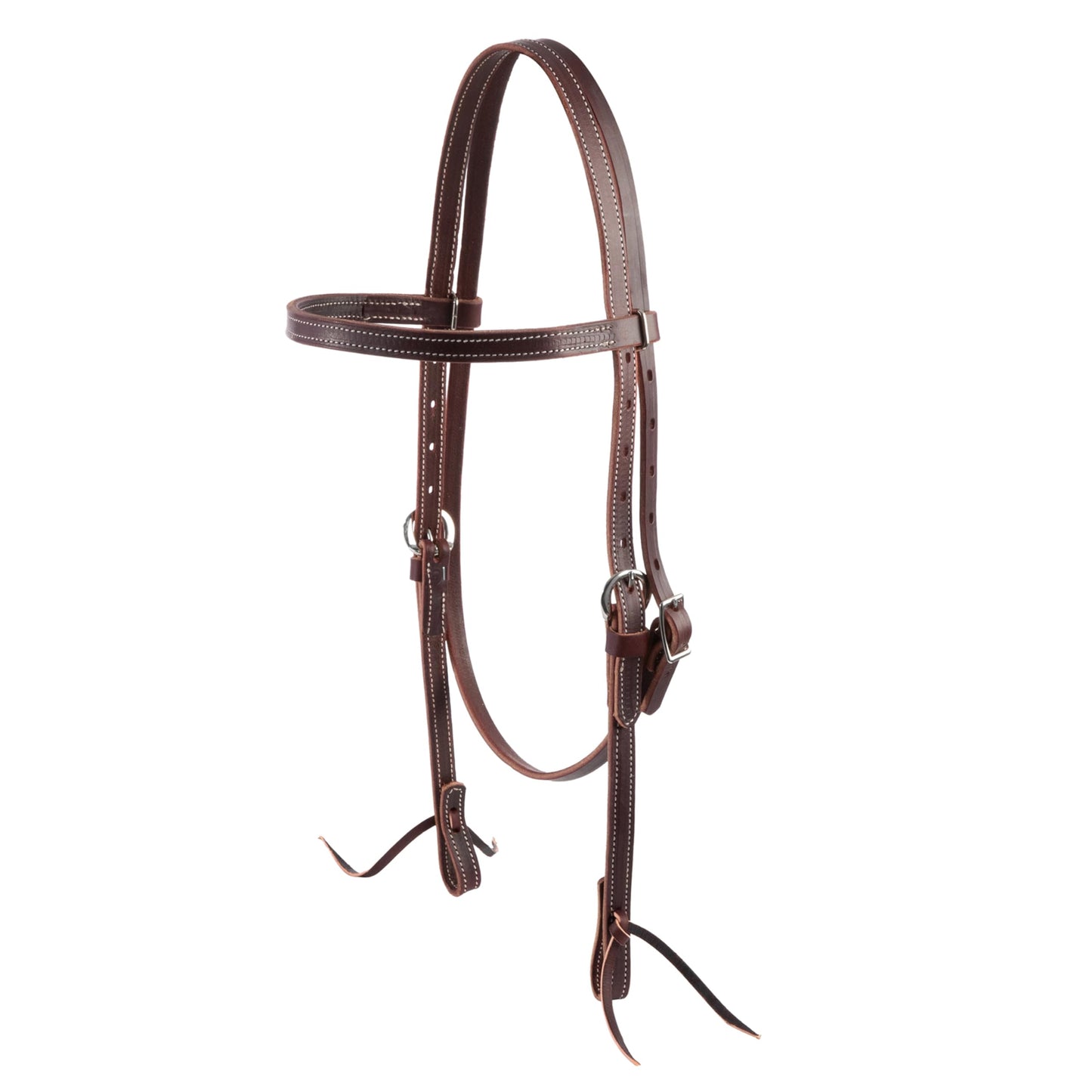 Weaver Leather Latigo Leather Browband Headstall,Burgundy