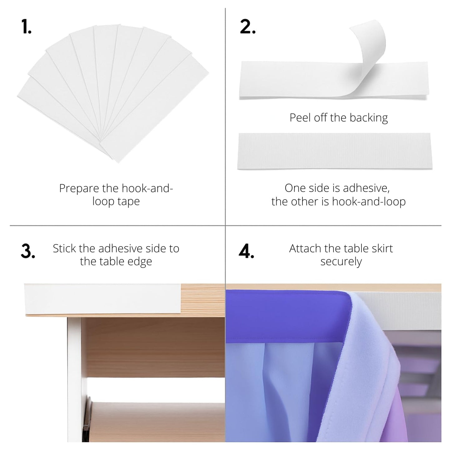 Teacher Desk Skirt 6ft x 30in – Ruffle Table Skirt for Classroom, 100D Chiffon Fabric Back to School Desk Curtain Fabric, Teacher Table Decoration(Pastel Rainbow)