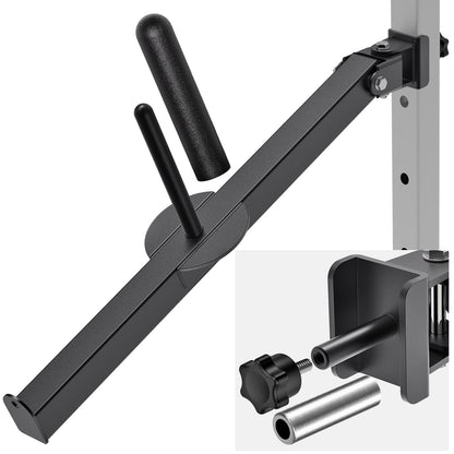 SELEWARE Belt Squat Lever Arm for 2" x 2" Power Cage with 1" Hole, Squat Rack Attachment Fit 1'' and 2'' Weight Plates Allow Both Vertical and Sideways Movements