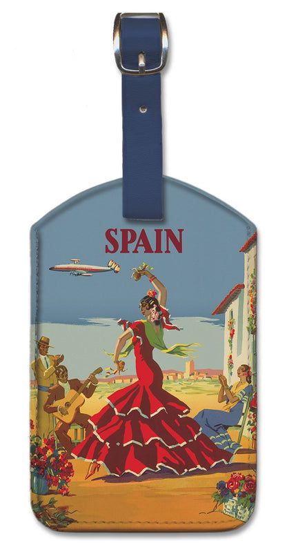 Pacifica Island Art Leatherette Luggage Baggage Tag - Spain