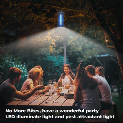 YISSVIC Bug Zapper Outdoor Indoor Waterproof Electric Mosquito Lamp Fly Zapper Killer Effective 4200V Plug in for Home Patio Office Courtyard