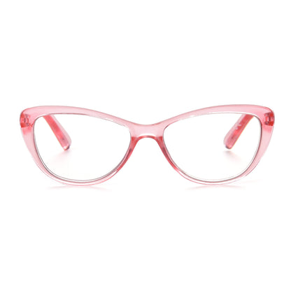 Betsey Johnson womens Yara Blue Light Glasses Reading Glasses, Crystal Pink, 40mm US