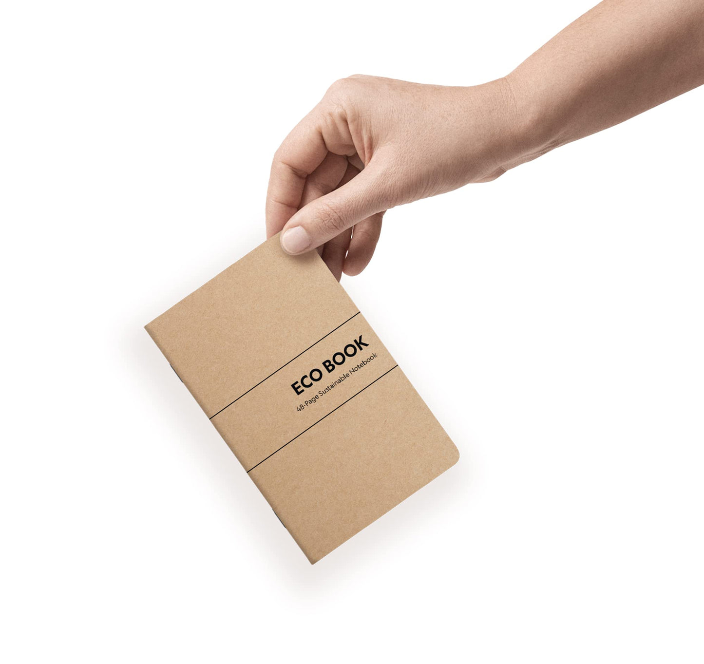Eco Books Small Pocket Notebook Pack – 3.5 x 5.5 In., 48Page Lined Paper Mini Notebooks Made with FSCCertified Recycled Paper – 80# Kraft Paper Cover, 60# Interior Pages – Kraft Paper Notebooks by
