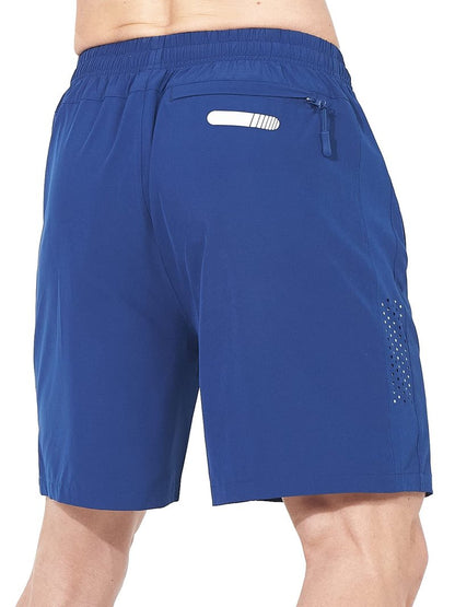 NORTHYARD Men's Athletic Running Shorts Gym Workout 7"/9"/5" Quick Dry Lightweight Sports Basketball Tennis 3 Zipper Pockets RoyalBlue 4XL