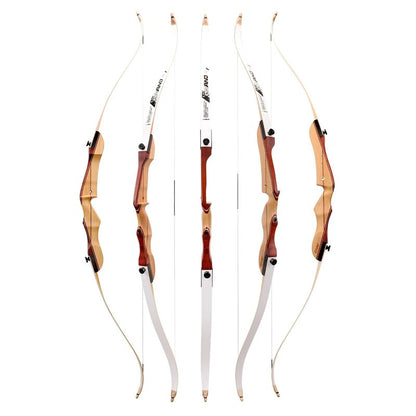 LWANO 66" Recurve Bow and Arrow Set for Youth & Beginner, Archery Beginner Set for Adults, 20/22/24/26/28/30 Inch Wooden Takedown Recurve Bow Package for Training, Practice & Competition - RH Only