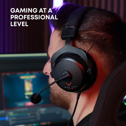 beyerdynamic MMX 300 PRO Closed Gaming Headset with Stellar.45 Driver and Condenser Microphone, Wired Gaming Headset Suitable for PC, Gaming Console, PS, Switch. Handmade in Germany