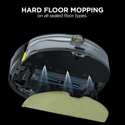 Shark AI Robot Vacuum & Mop with Self-Cleaning Brushroll for Floors, Carpet Black/Silver (RV2001WD) With LiDAR Navigation