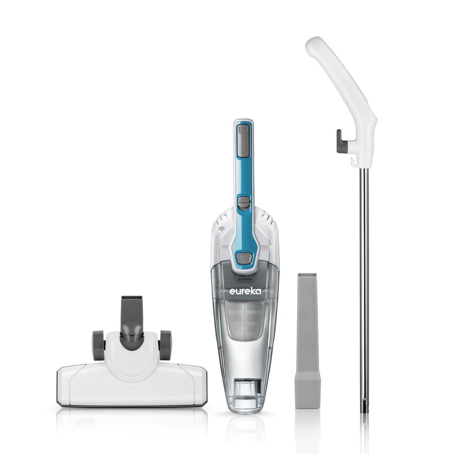 Eureka Corded Stick Vacuum Cleaner for Home Pet Hair, Lightweight Stick Vacuum Cleaner with Powerful Suction for Carpet Tile and Hard Floor, Aqua Blue, 3-in-1 Handheld Vac NES100