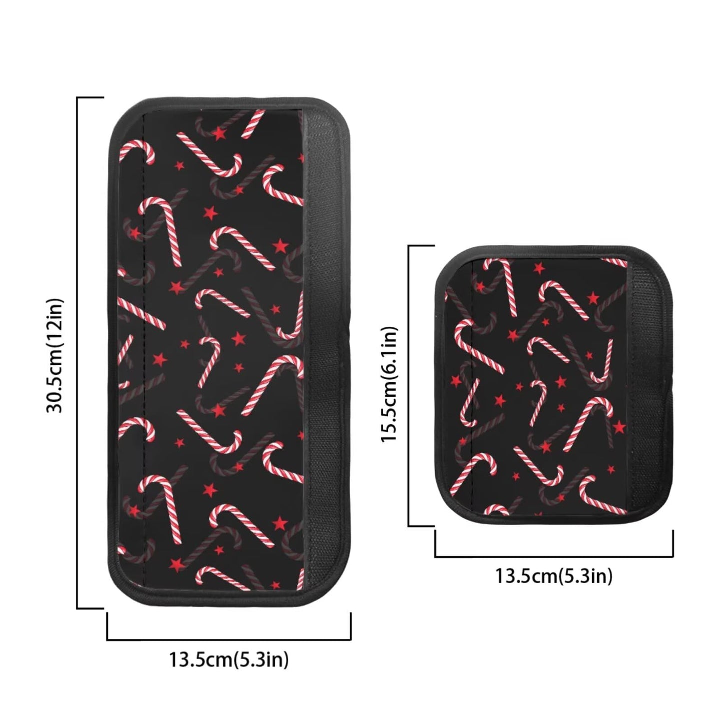 Tutolipy Christmas Kitchen Knob Covers Set of 8 Candy Cane Refrigerator Handle Covers Keep Kitchen Appliance Clean Xmas Decor Fridge Microwave Protector