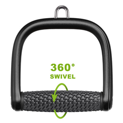 BeneLabel D Handle Cable Attachment, Cable Machine Handles, Non-Slip and Comfortable, Solid Aluminum Alloy Grip, Gym Handles for Cables