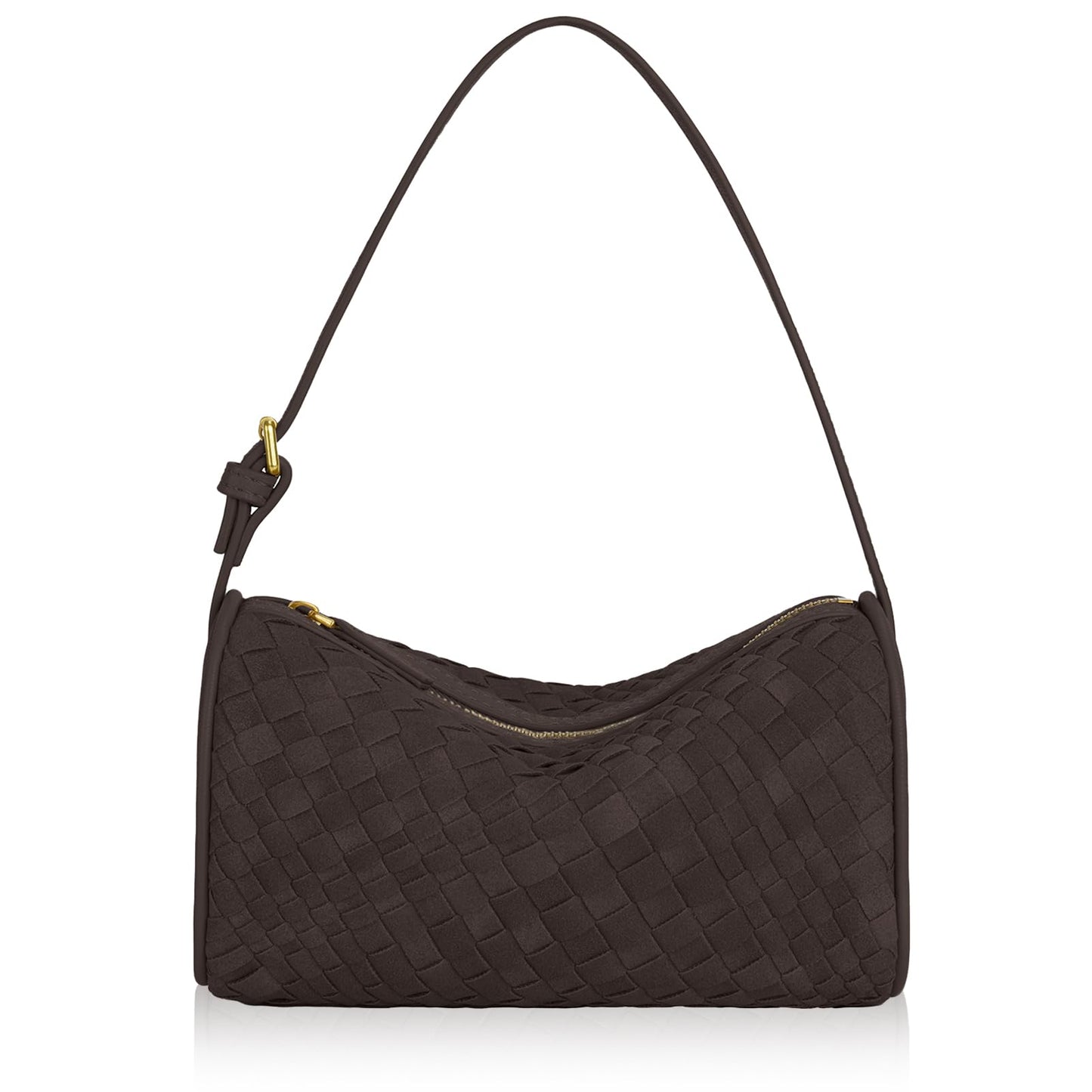 GZRHKJ Mini Woven Bag, Leather Woven Handbag with Adjustable Strap, Small Purses for Women, Top-handle Bags, Mini Evening Bag