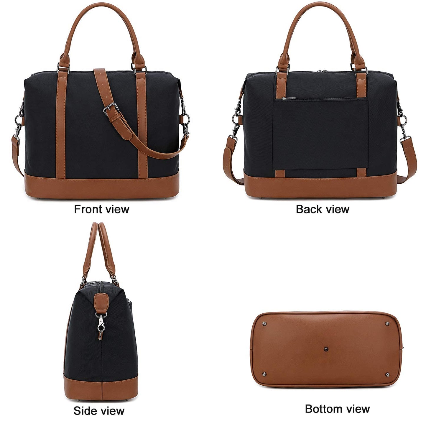 CAMTOP Women Ladies Weekender Travel Bag Canvas Overnight Carry-on Duffel Tote Luggage