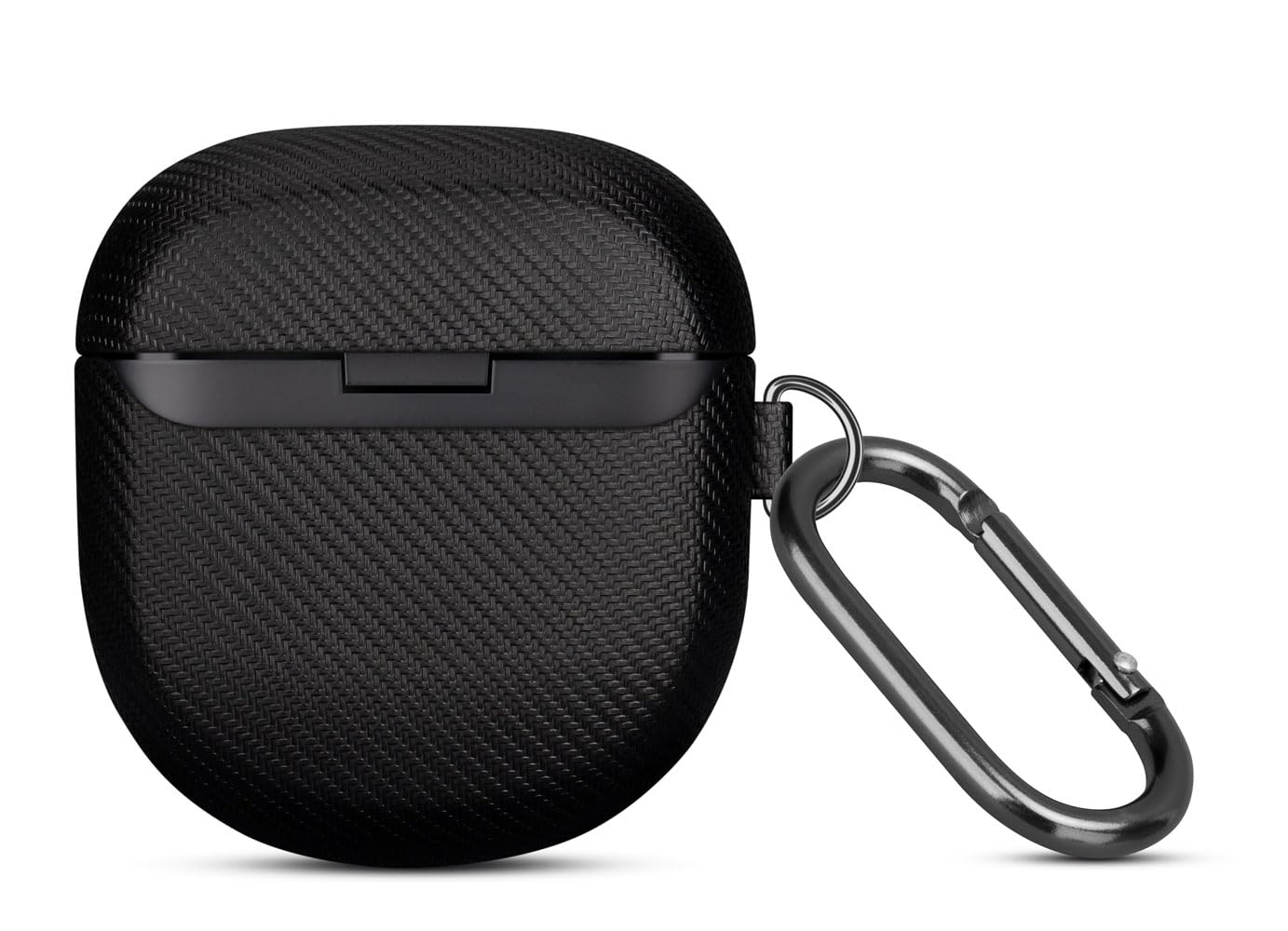 LOPIE Handmade Case for Bose QuietComfort Ultra 2 Earbuds 2025 / Quiet Comfort Ultra Earbuds/QuietComfort Earbud II, Synthetic Leather, Protective Hard Shell Cover with Clip & Cleaner Kit - Black