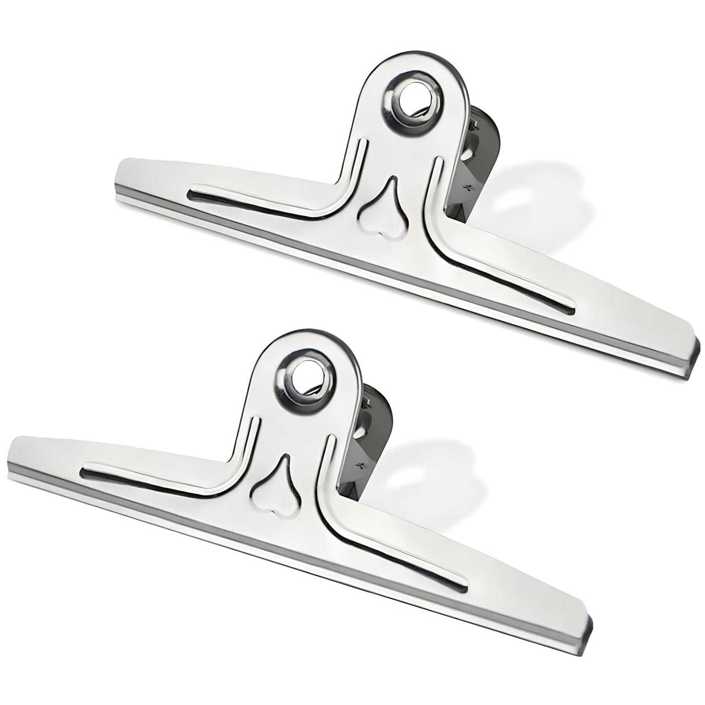 Coideal Extra Large Bulldog Paper Clips, 30cm Jumbo XXL Easel Clips Stainless Steel 2 Pcs Heavy Duty Binder Clamps for Office File (Silver, 11 4/5 Inch)