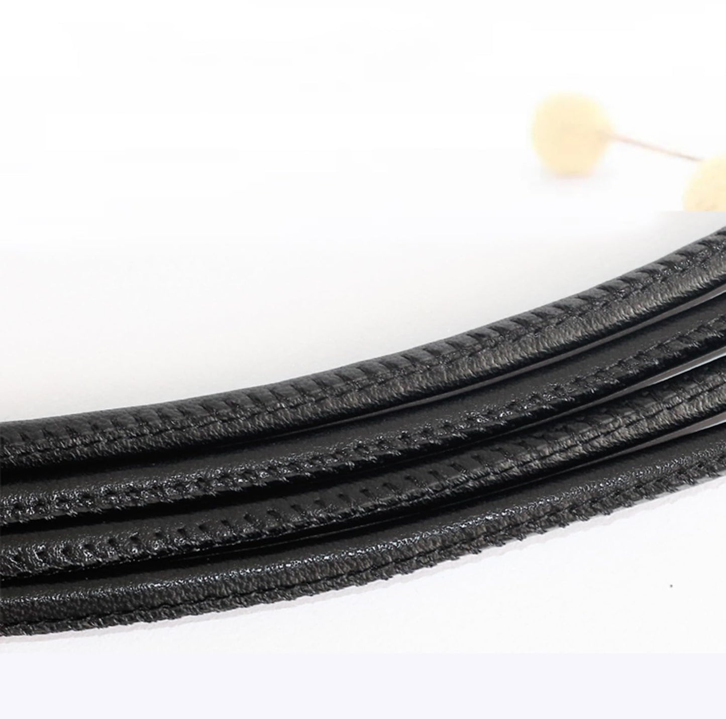 Inzegao Women Leather Cord String Rope Waist Belt for Dress Knot Belt for Sweater Cardigan Down Coat
