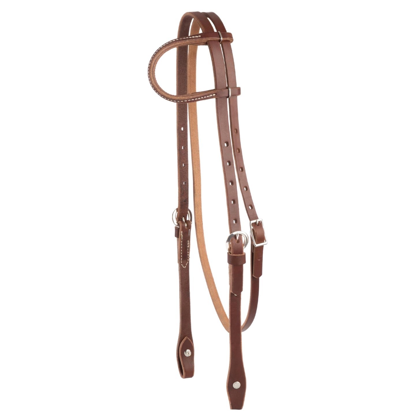 Weaver Leather Horizons Rolled Sliding Ear Headstall Sunset, Horse