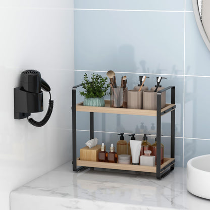 Bathroom Counter Organizer,Bathroom Countertop Organizer,Counter Shelf,Countertop Storage,Organization and Storage,Makeup Shelf,Sink Caddy(Brown 3 Tier)