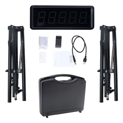 Ousmile Wireless Laser Timer for Sprints, Laser Sprint Timer System for Track 40 60 Yard Dash, Race Clock Stopwatch for Running Speed Tranning(1 Set, High Stand)