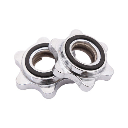 Ovrilossa 2 Pcs Barbell Collars,23mm Standard Barbell Spin-Lock Collars Screws Clamps Quick Lock and Release for Fitness Equipment Weight Lifting Barbells Or Dumbbell Bar