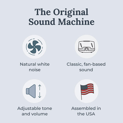 Yogasleep Dohm Classic (White) The Original White Noise Sound Machine, Soothing Natural Sounds from a Real Fan, Sleep Therapy for Adults & Baby, Noise Cancelling for Office Privacy & Meditation