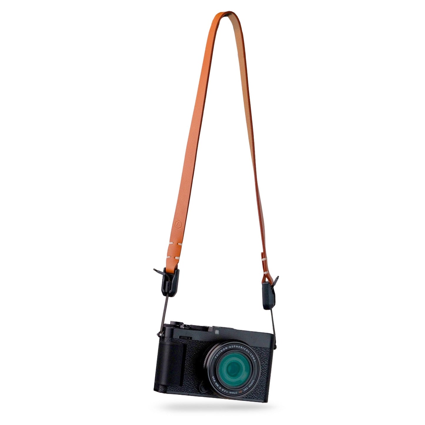 Evergreen Leather Camera Strap – Maglink Quick Release, 28 Inch Neck Shoulder Slim, Vintage Modern Design, Hand Stitched, Compatible with Fuji Sony Nikon Leica Canon (Tan)