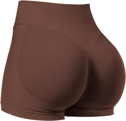 VOYJOY Women’s Workout Shorts - Scrunch Butt Lifting Seamless Biker Shorts | 2.5” to 6” Sizes